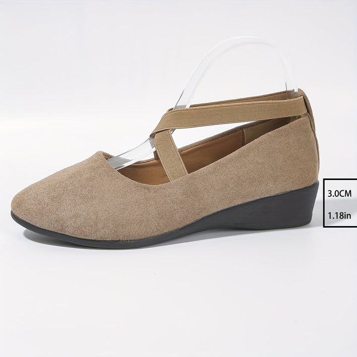 Elise - Ballerina Flats with Criss-Cross Straps