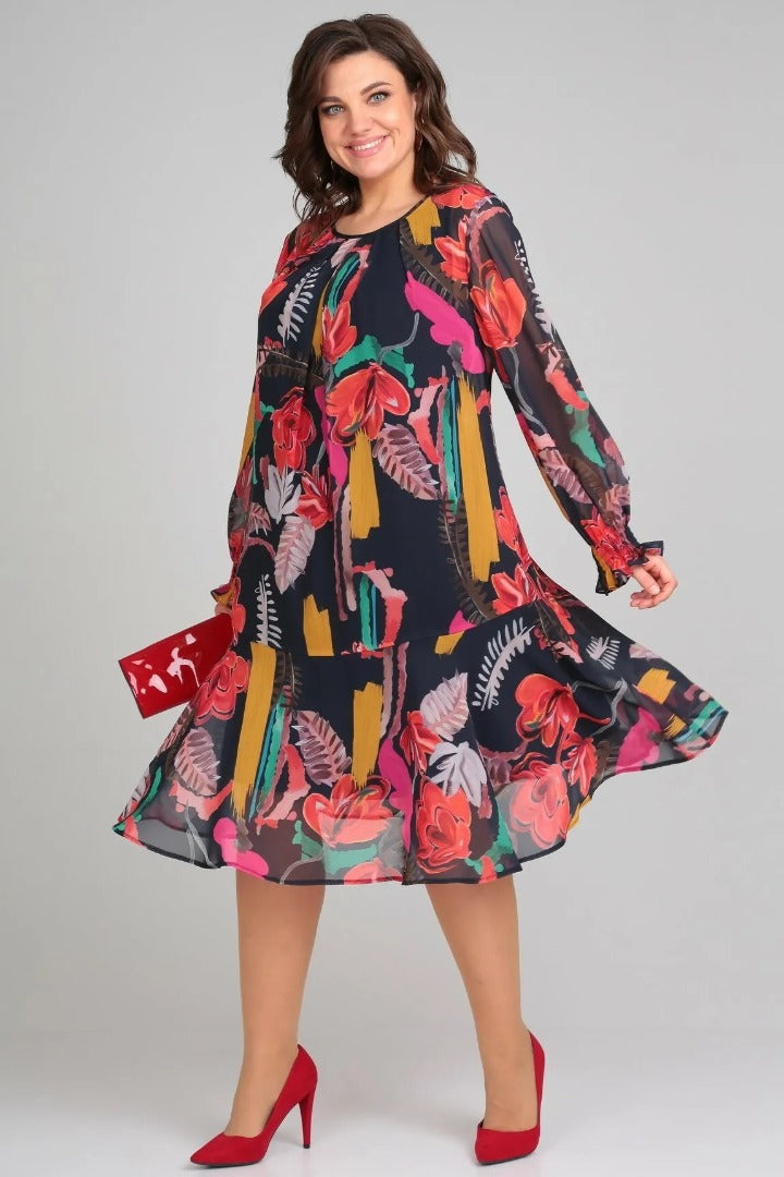 Florinda | Elegant Floral Dress