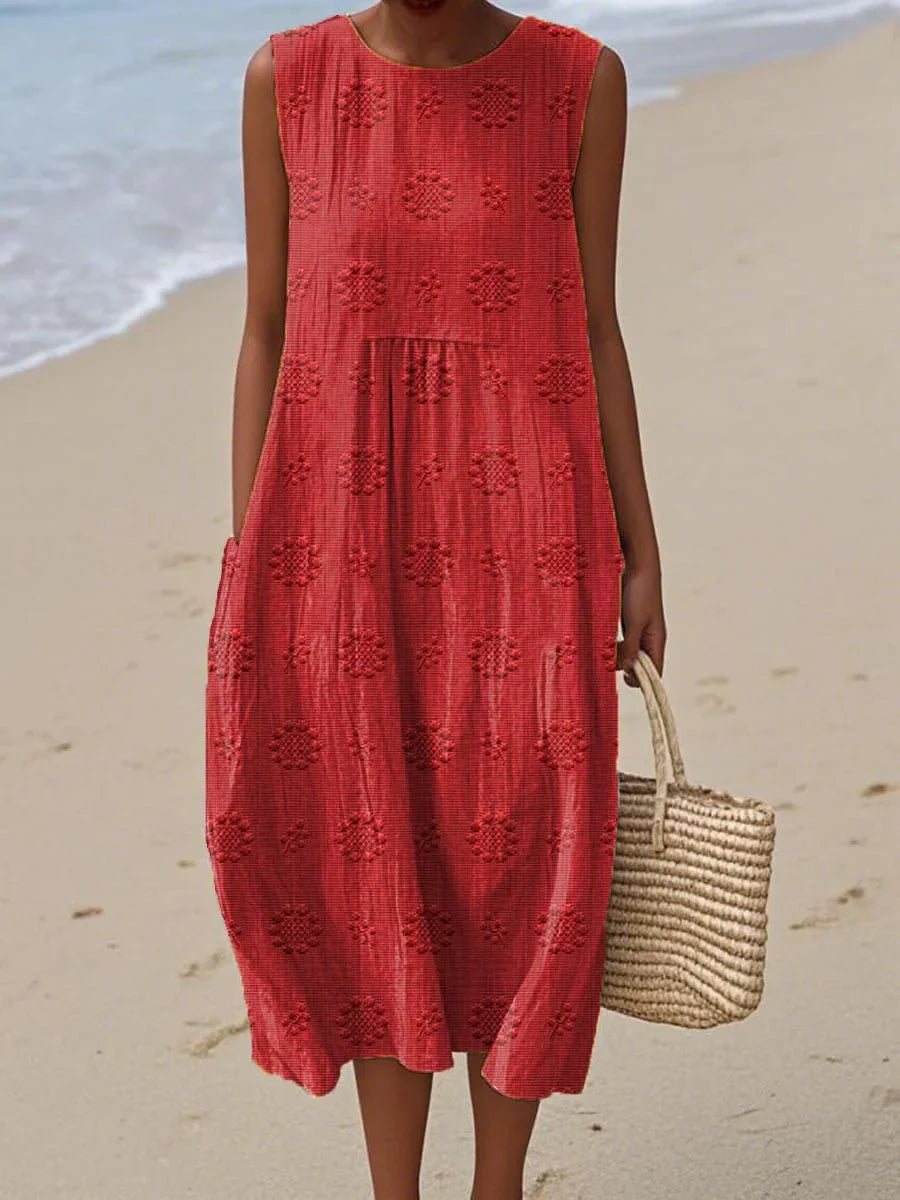 Terresa | Elegant Sleeveless Pocket Dress