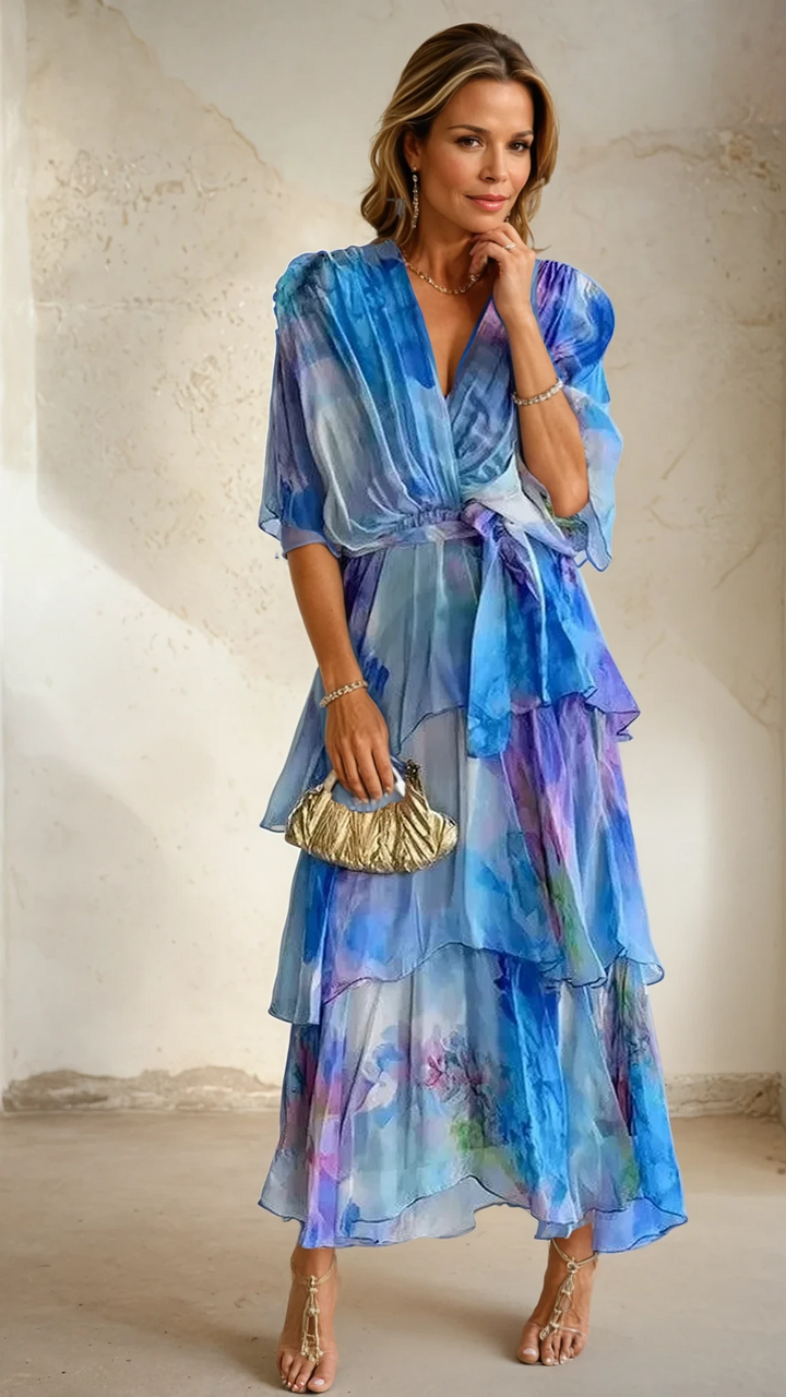 Aubrey | Layered Floral Sun Dress