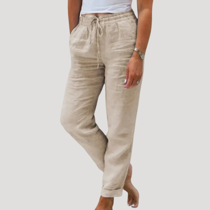 Ella | Drawstring Lightweight Trousers