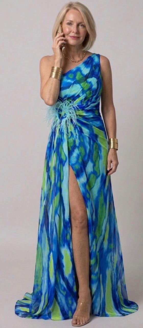 Cora | Vibrant Draped Dress