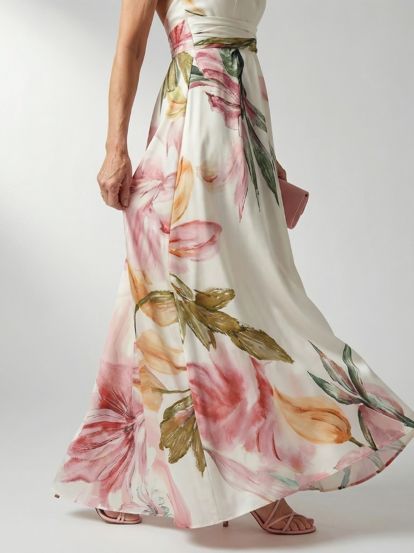 Claire | Light Floral Maxi Dress