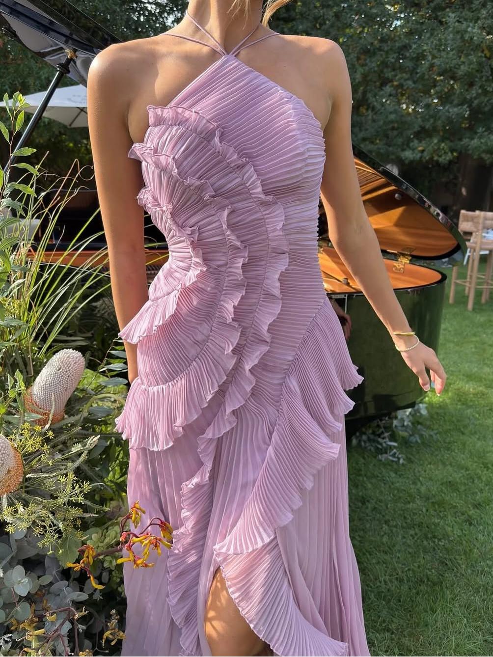 Erin | Ocean Whirlpool Long Dress