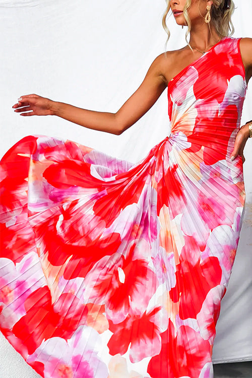 Clara | Vibrant Tropical Evening Dress