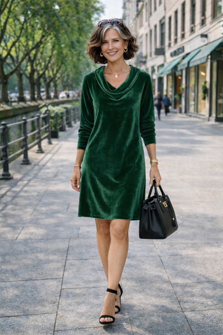 Friederike | Loose-Fitting Velvet Dress