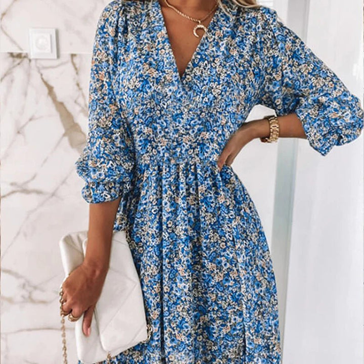 Thessaly | Elegant Floral Maxi Dress