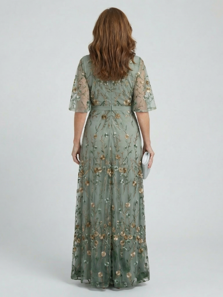 Samantha | Halter Bloom Flow Maxi Dress