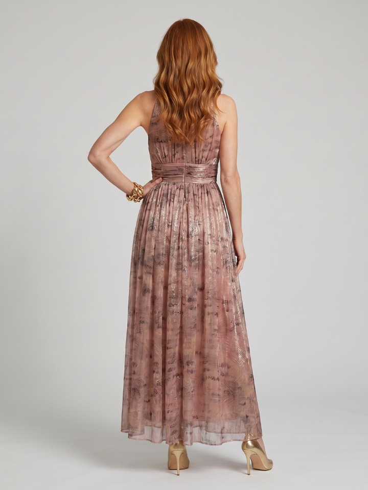 Reese | Textured Finish Sleeveless Midi Dress