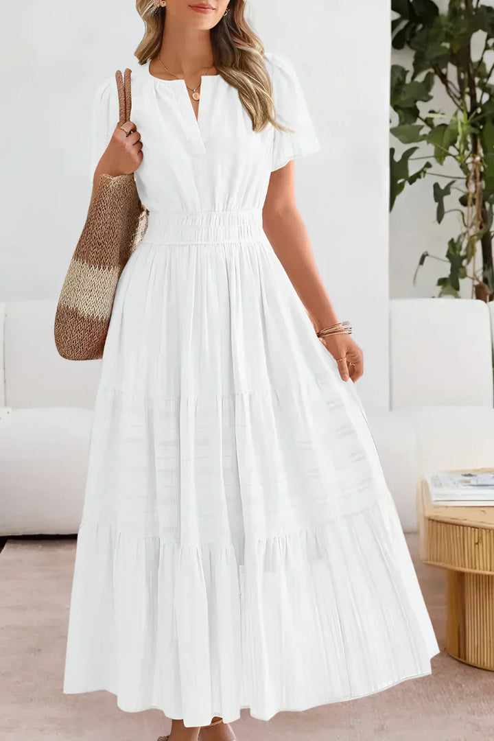 Mia | Ruched-Waist Maxi Dress