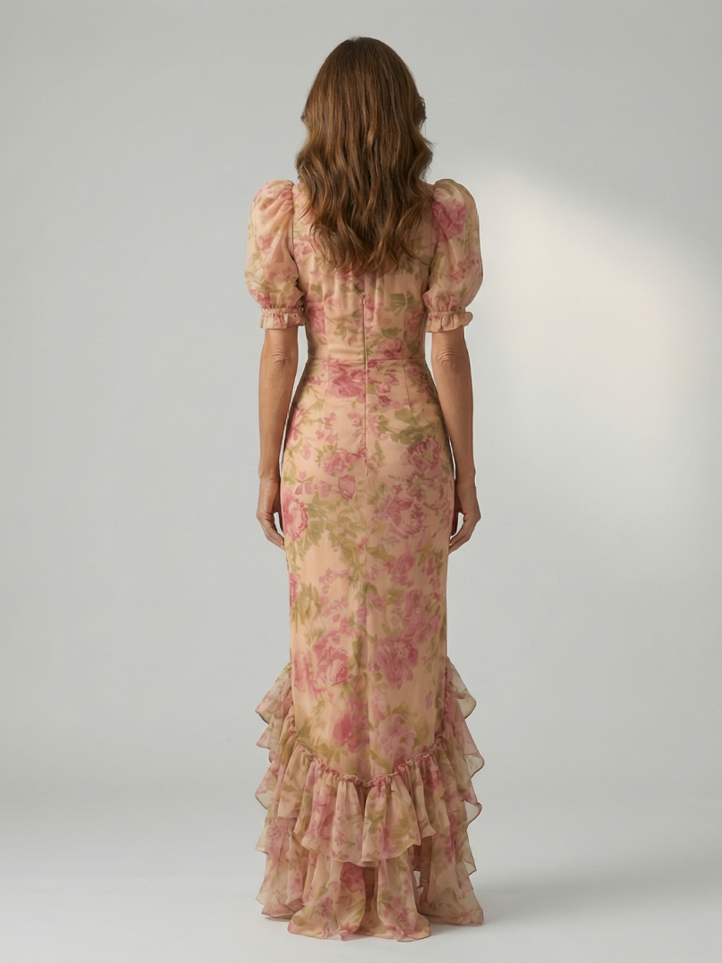 Jasmine | Gentle High Neck Maxi Dress