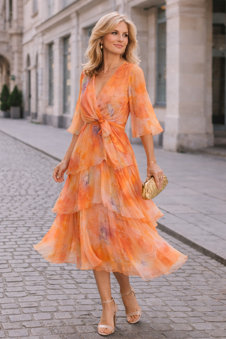 Marlene | Floral Layered Dress
