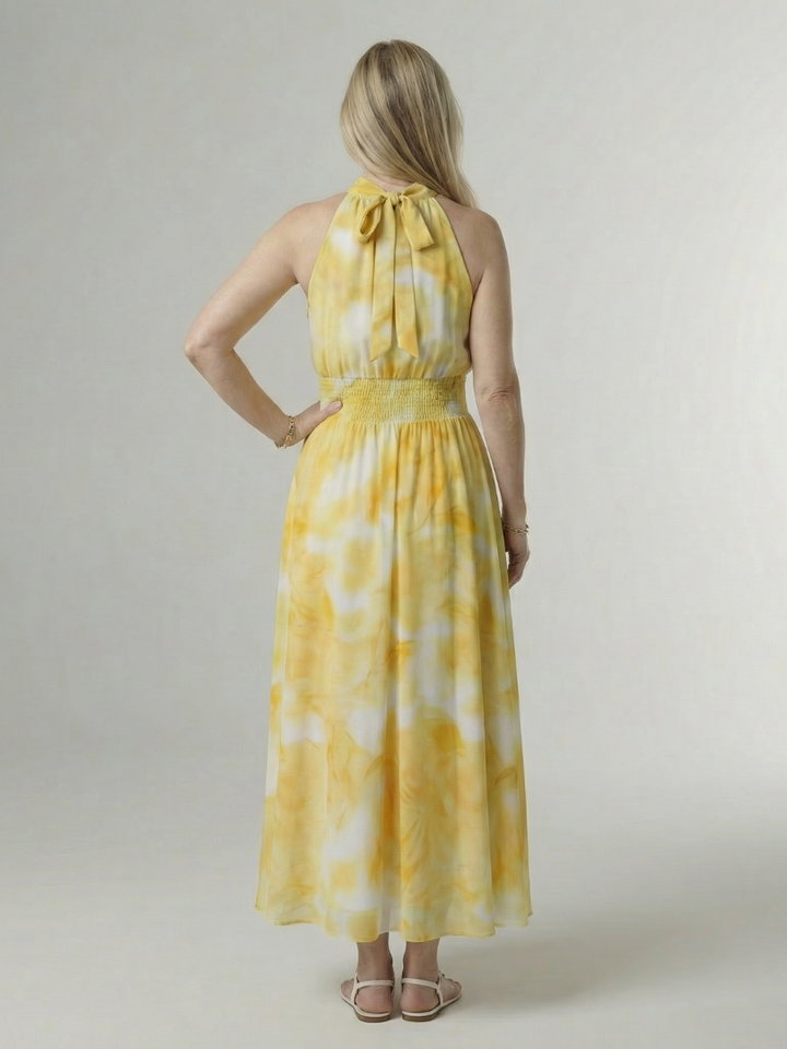 Willow | Gathered Halter Midi Dress