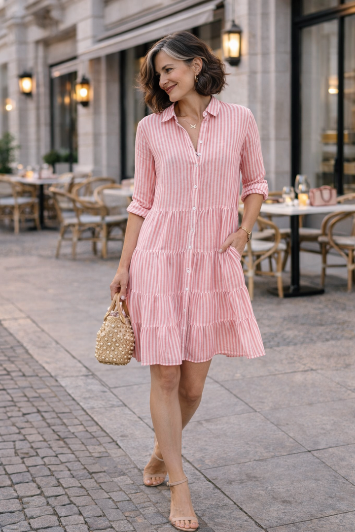 Hannah | Spring Striped Dress