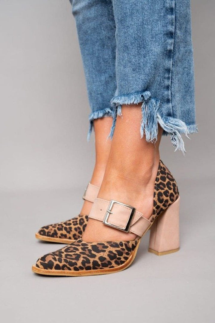 Ilana | Bold Leopard Print Block Heels