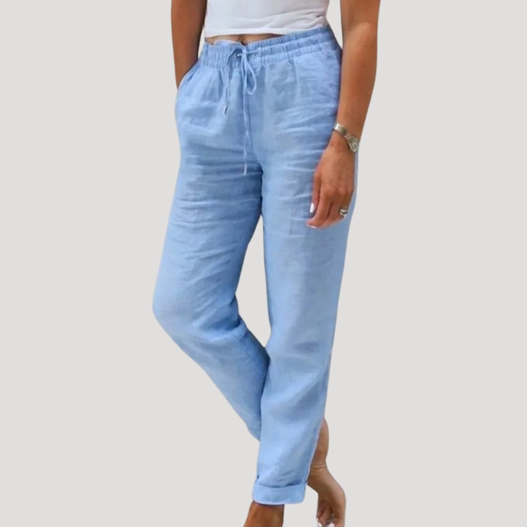 Ella | Drawstring Lightweight Trousers