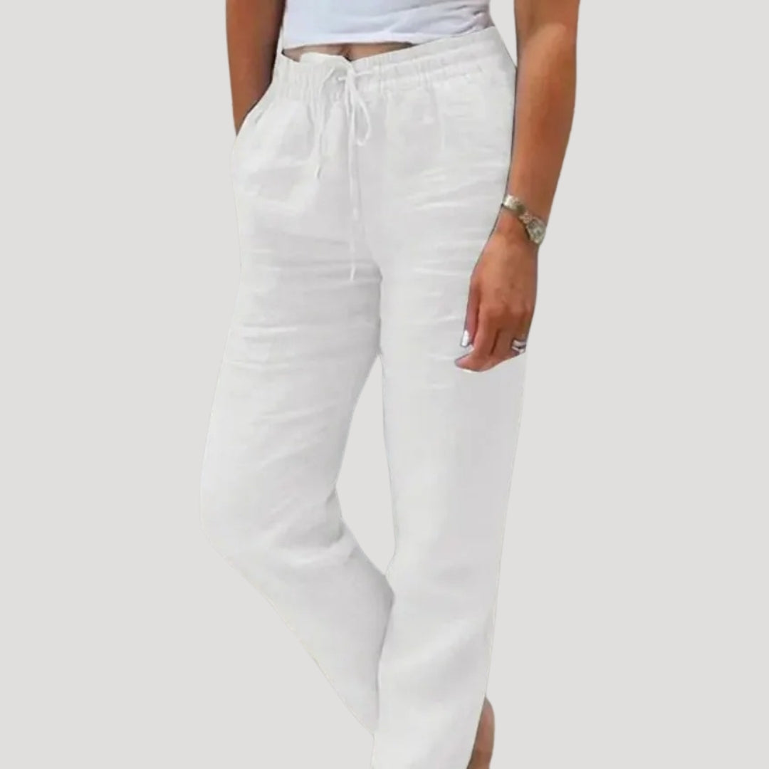 Ella | Drawstring Lightweight Trousers