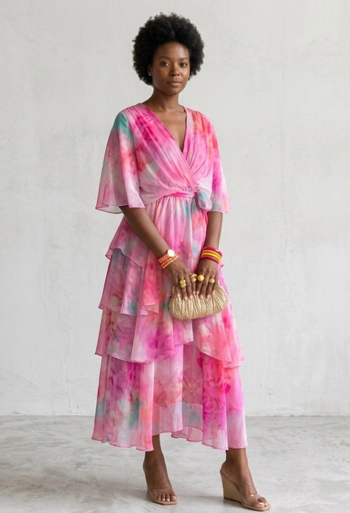 Aubrey | Layered Floral Sun Dress