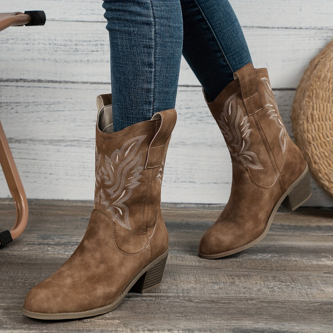 Miranda - Vintage Inspired Low Boots