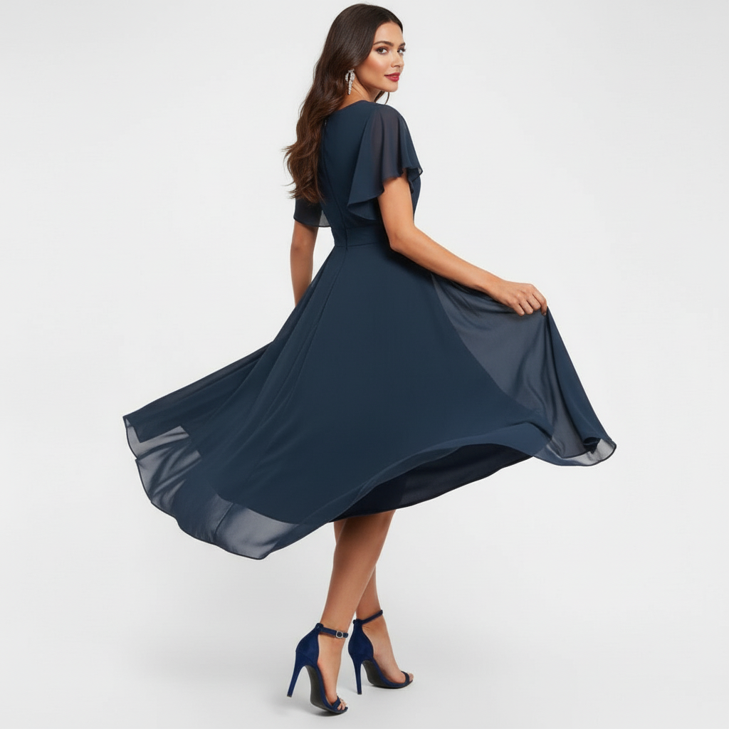 Clarissa | Flowing V-Neck Maxi Dress