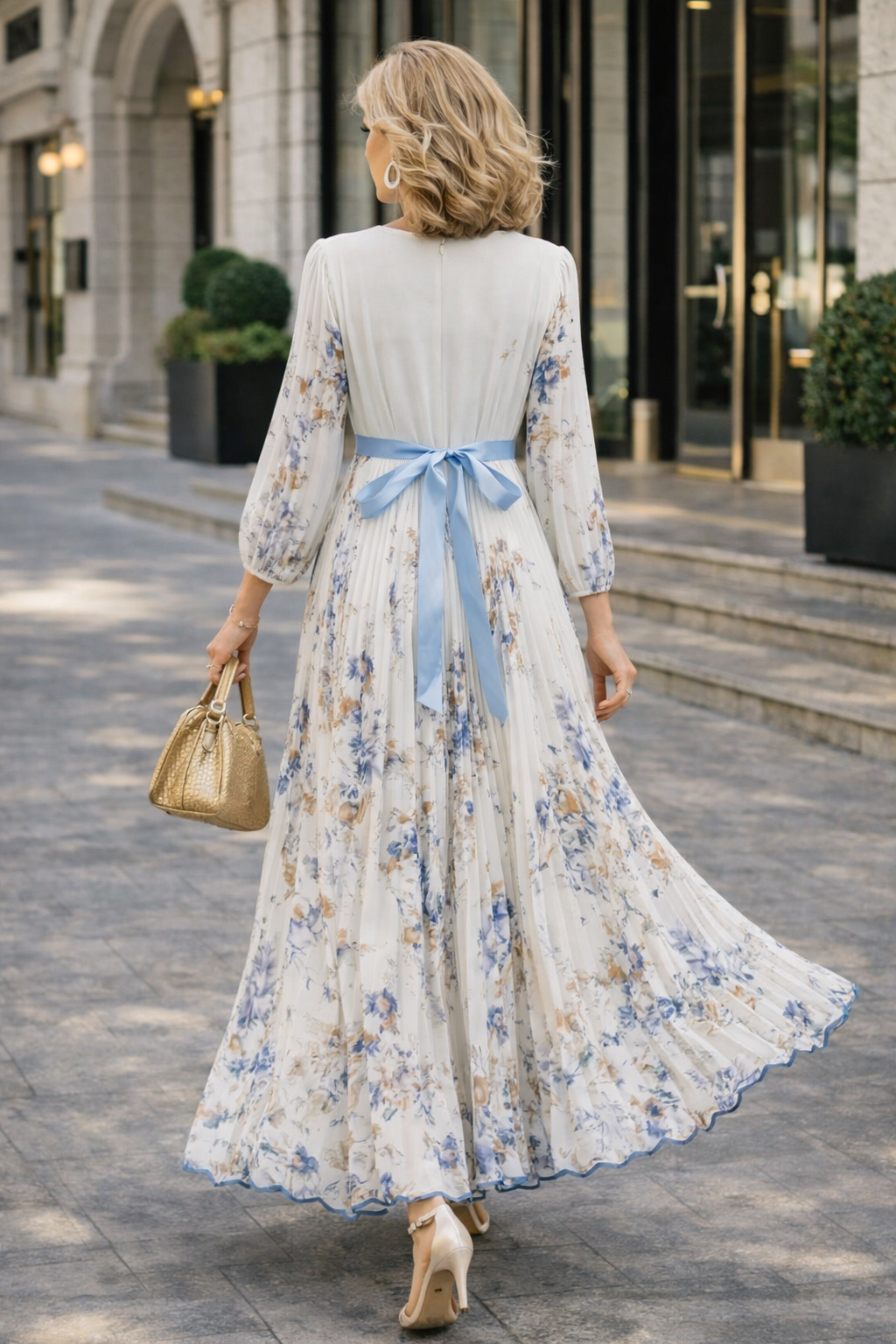 Heike | Floral Sleeveless V-Neck Maxi Dress