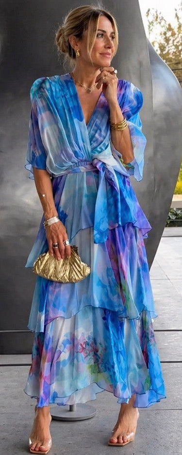 Aubrey | Layered Floral Sun Dress