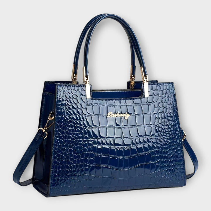 Maddivale | Glossy Crocodile Pattern Handbag