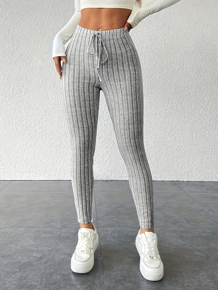 Ann | Soft Ribbed Bodycon Leggings