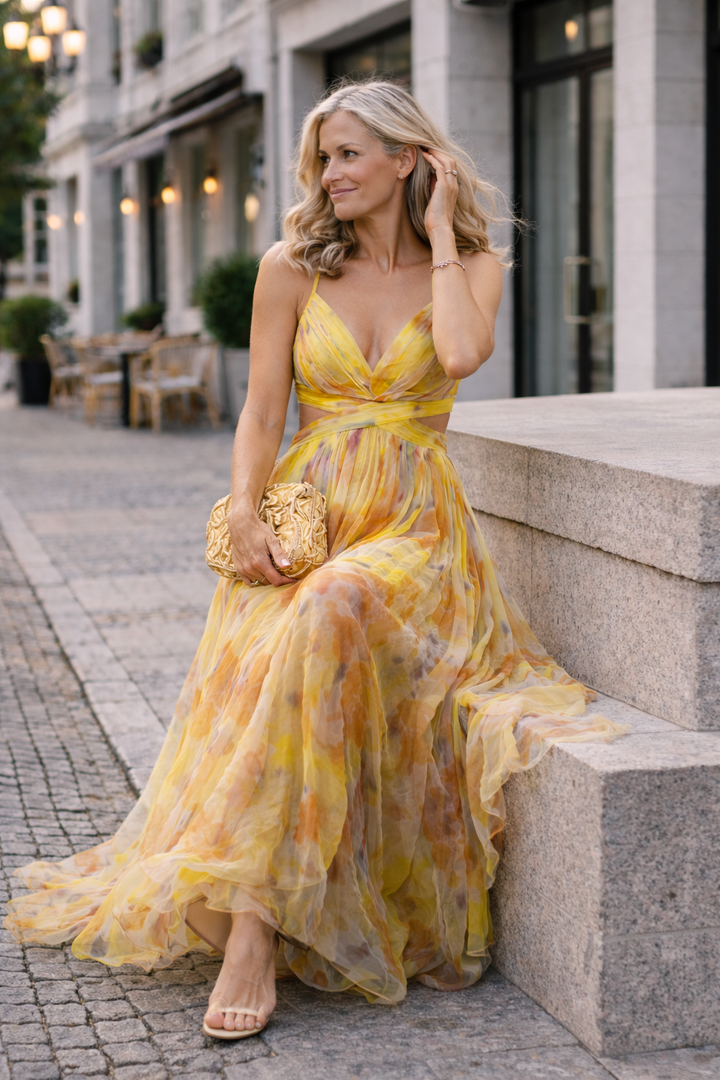 Lena | Floral Maxi Dress