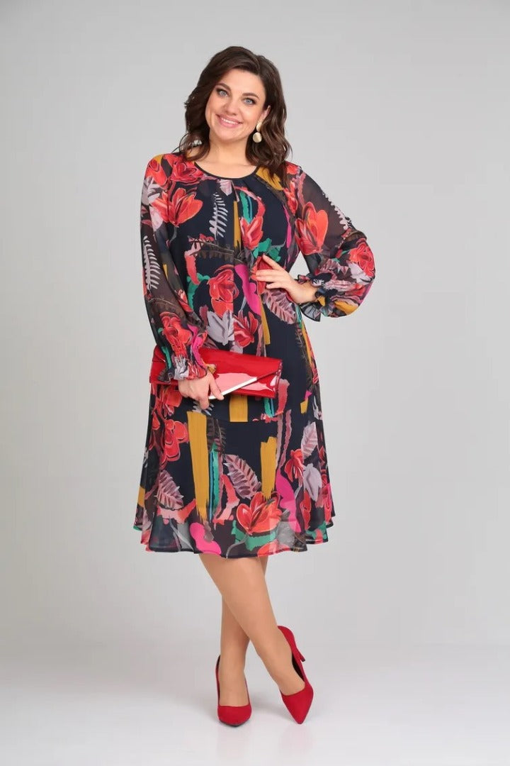 Florinda | Elegant Floral Dress