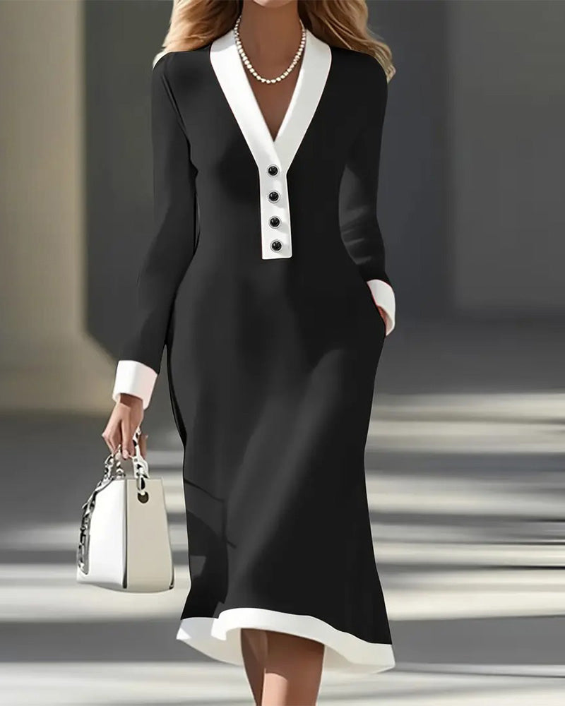 Kaylin | Stylish Long-Sleeve Dress