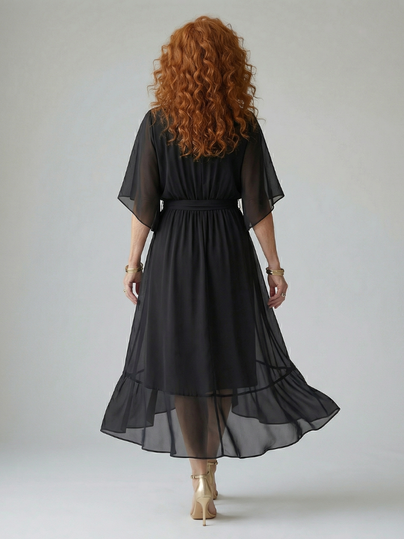 Katherine | Light Drape Midi Dress