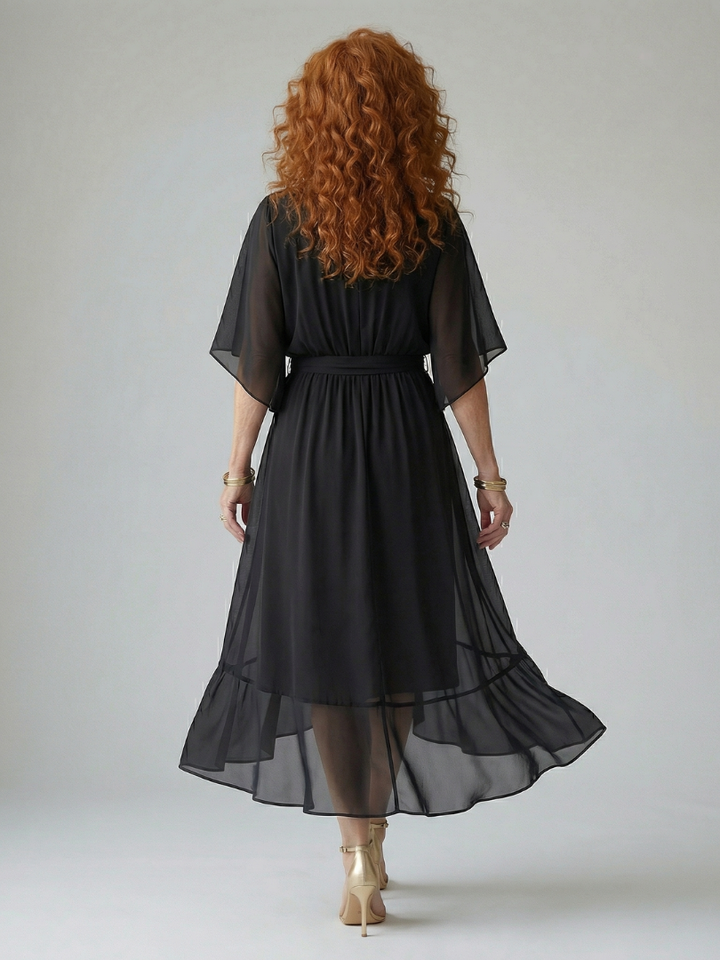 Katherine | Light Drape Midi Dress