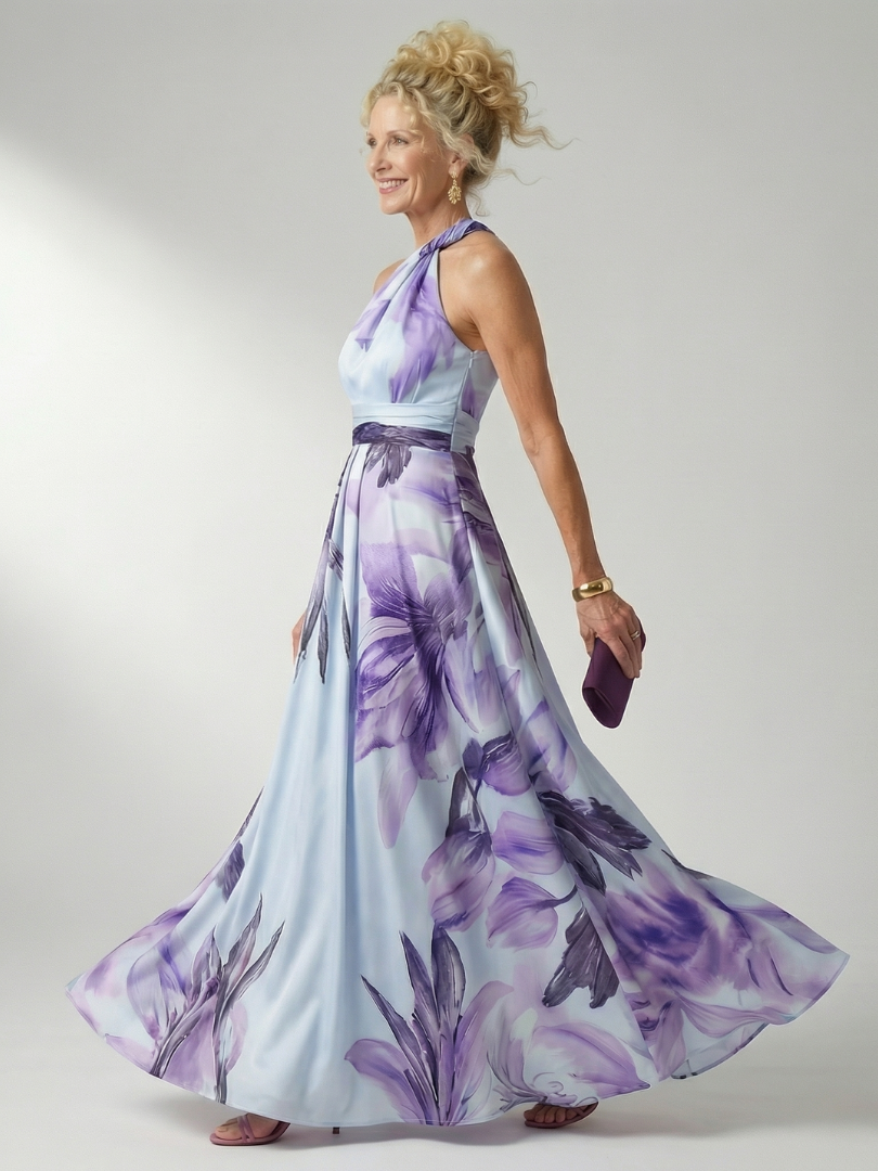 Claire | Light Floral Maxi Dress