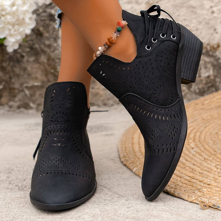 Pam - Sleek Silhoutte Patterned Boots