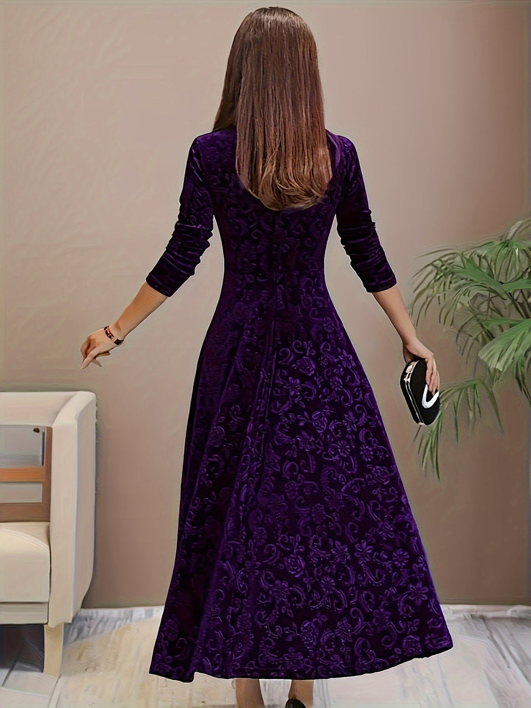Nicola | Elegant Velvet Dress