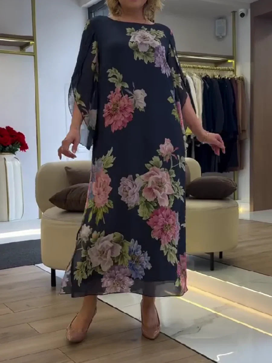Angela | Floral Print Maxi Dress