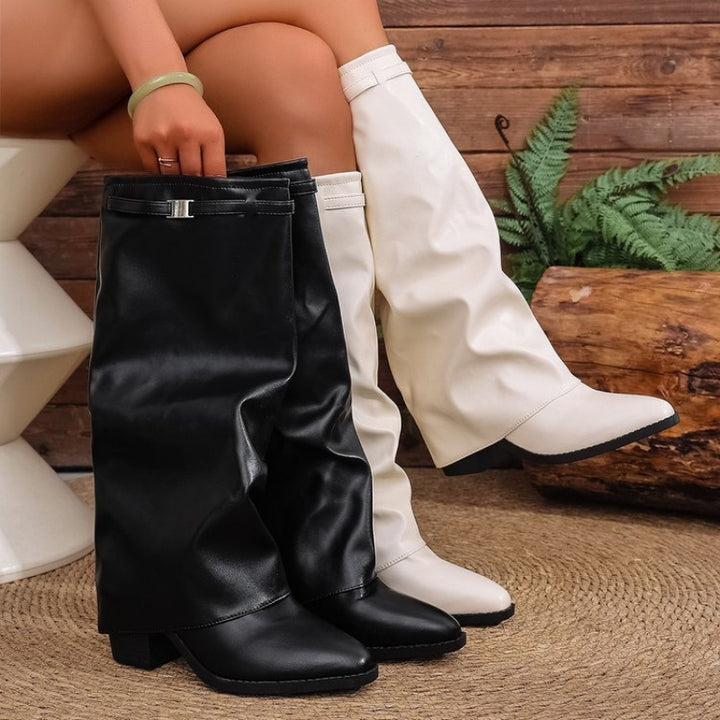 Susan - Pointed Toes Knee-High Boots