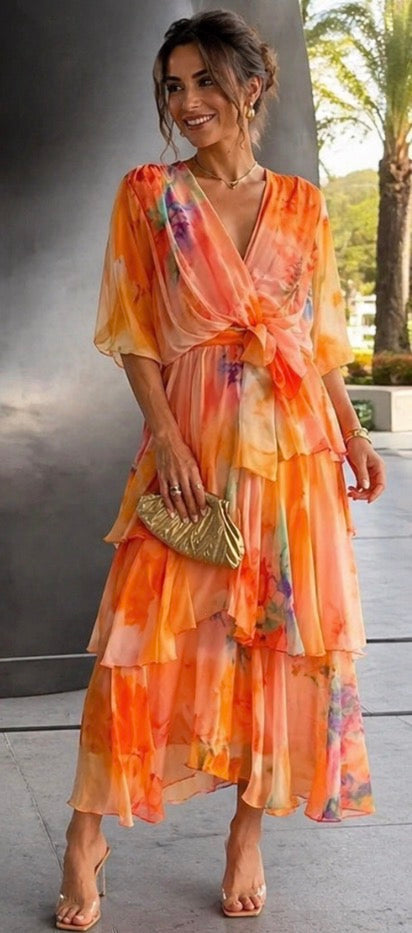 Aubrey | Layered Floral Sun Dress