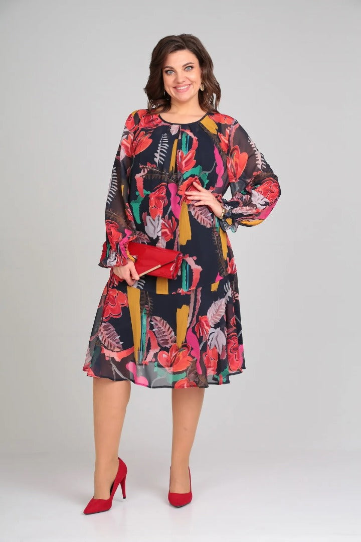 Florinda | Elegant Floral Dress