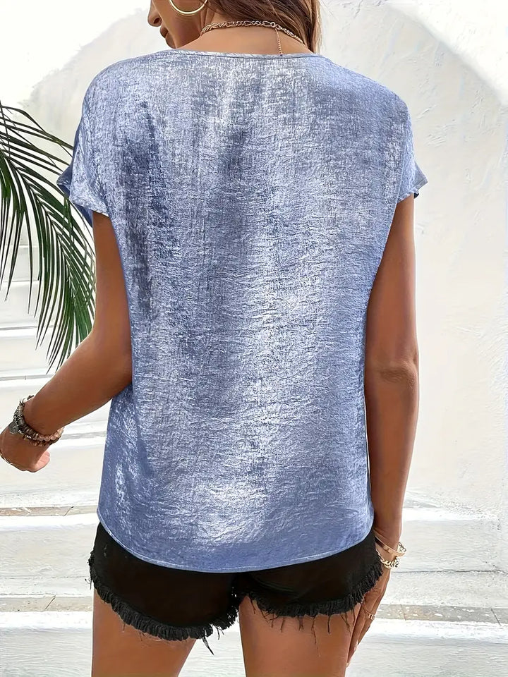 Erifyli | Elegant V-Neck Blouse