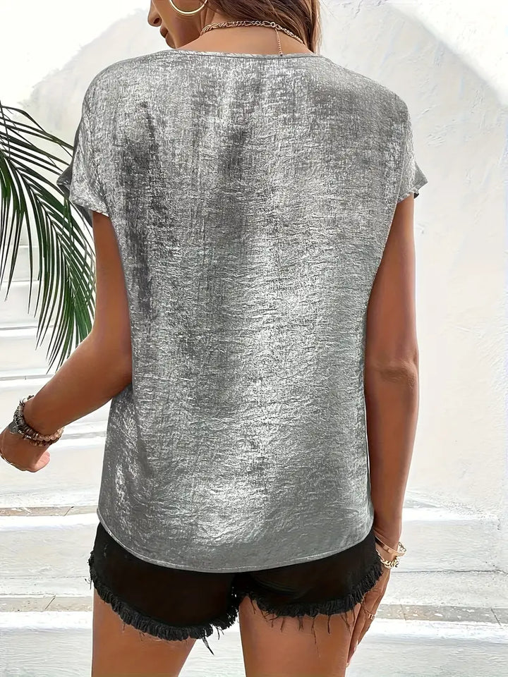 Erifyli | Elegant V-Neck Blouse