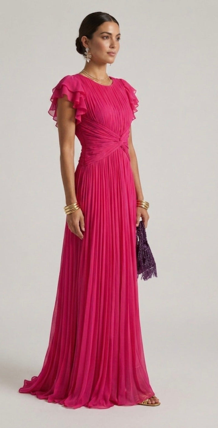 Mia | Pleated Evening Dress