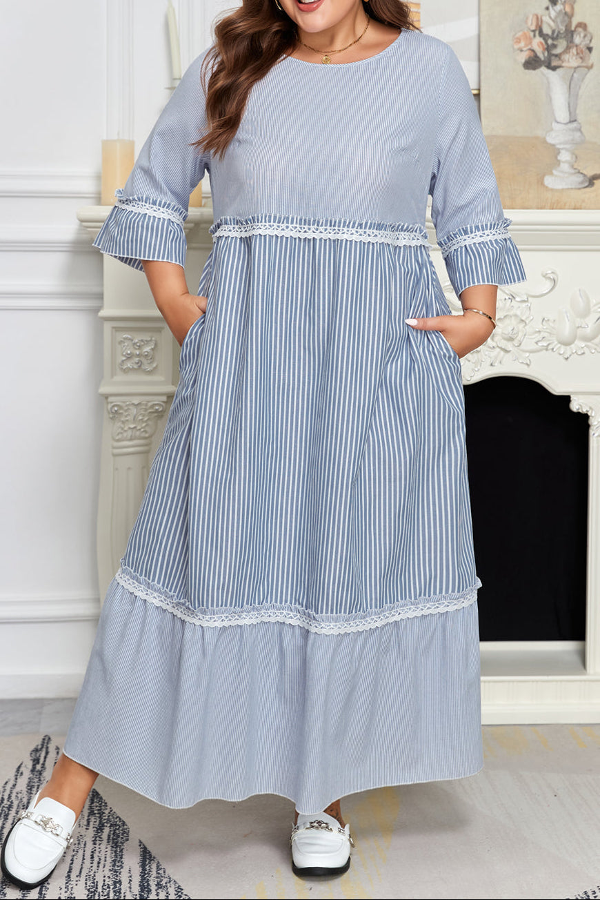 Skyline | Stripe Maxi Dress