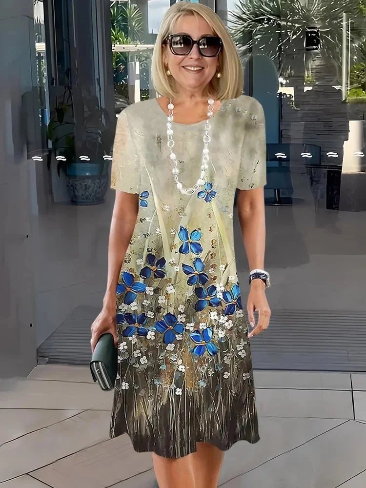 Elowen | Artistic Printed Dress