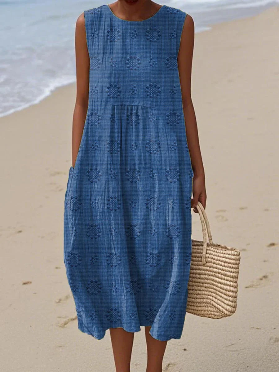 Terresa | Elegant Sleeveless Pocket Dress