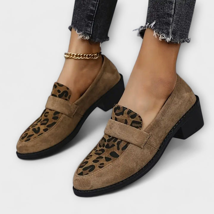 Karla - Elegant Women's Shoes with Leopard Print