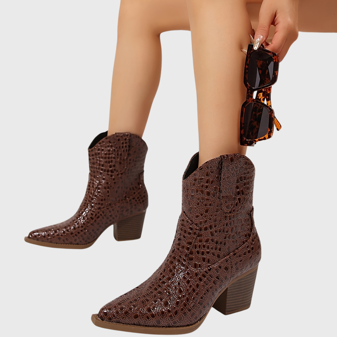 Sophia | Orthopedic Crocodile Boots