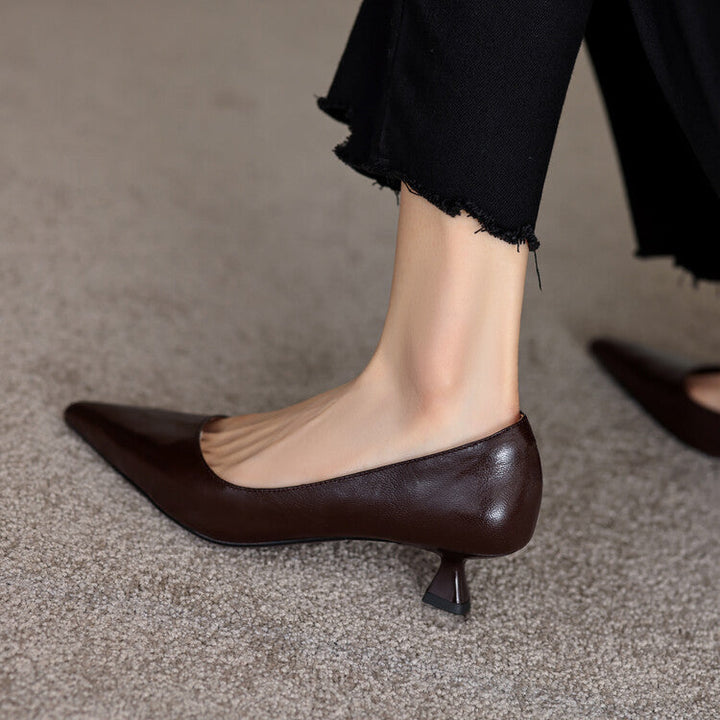 Verrine | Leather Low Pumps