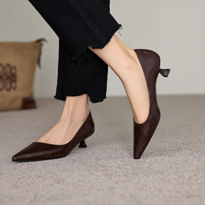 Verrine | Leather Low Pumps